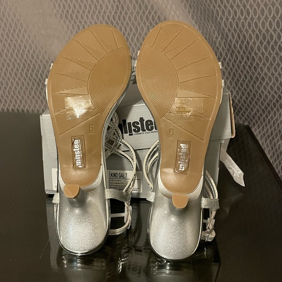 strappy jeweled heels